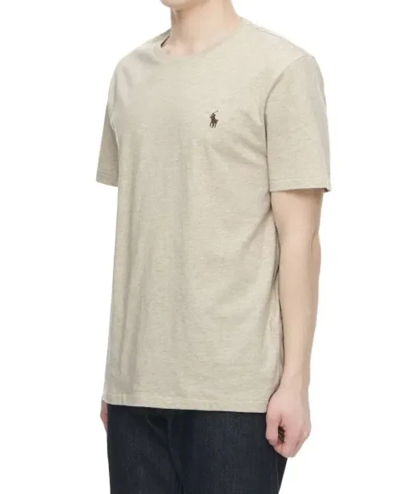 Футболка с коротким рукавом, slim fit, Polo Ralph Lauren, серый — фото 2