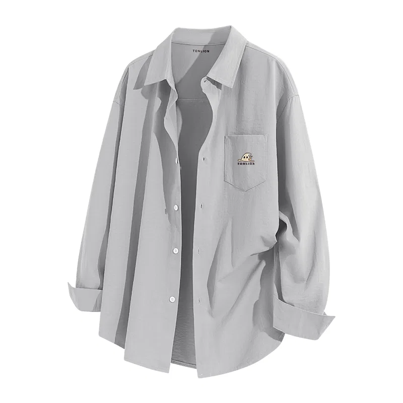 Детская рубашка с длинным рукавом Tonlion, Heather Navy