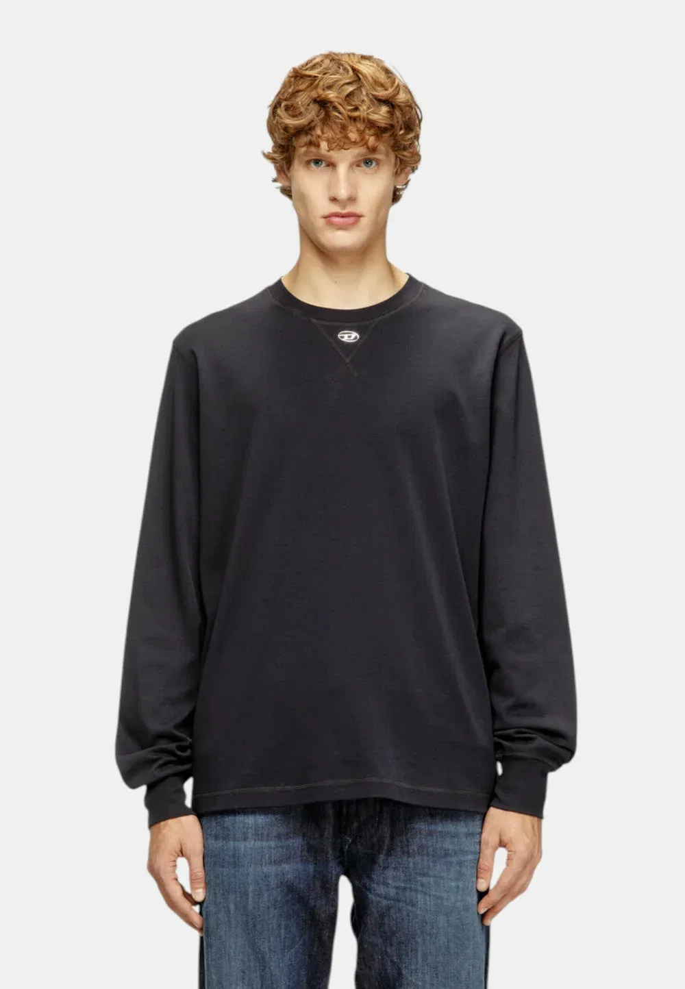 Футболка с длинными рукавами (T-shirt manica lunga) Diesel, Nero