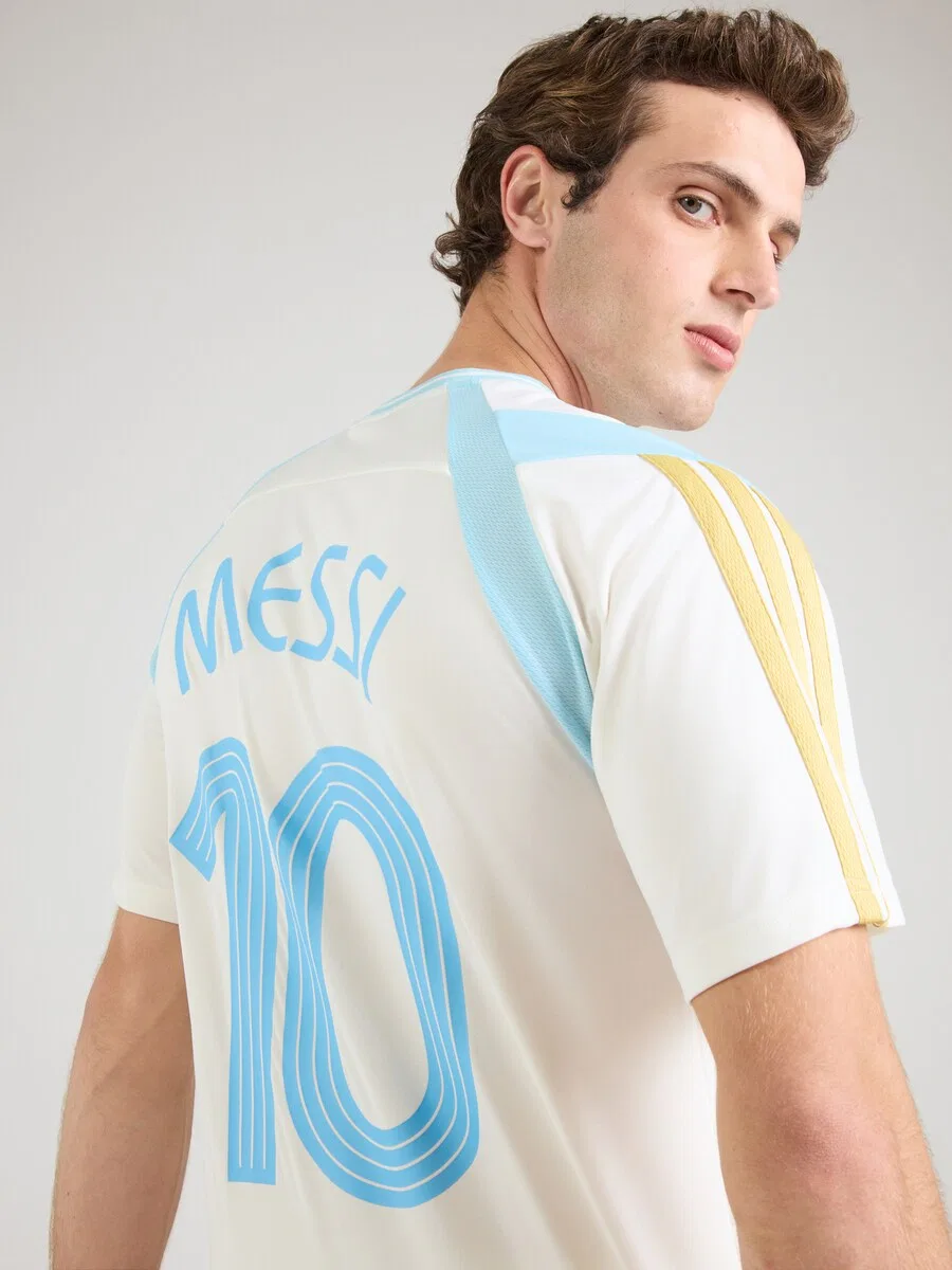 Спортивная футболка ADIDAS PERFORMANCE 'MESSI HOT' белого цвета — фото 2