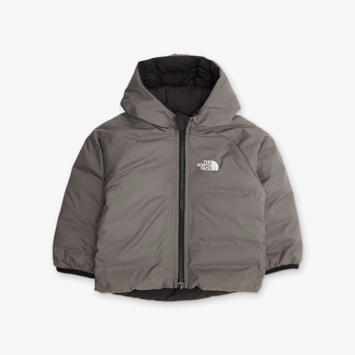 Двусторонняя тканая куртка с капюшоном Perrito, размер 6-24 месяца The North Face, черный — фото 4