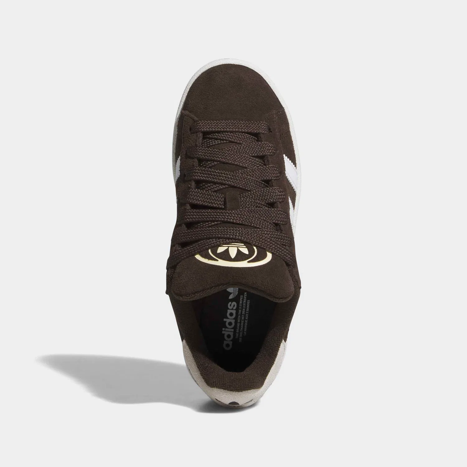 Детские ретро-кроссовки Campus 00s Adidas Originals, Aurora Coffee/White/Gum — фото 4