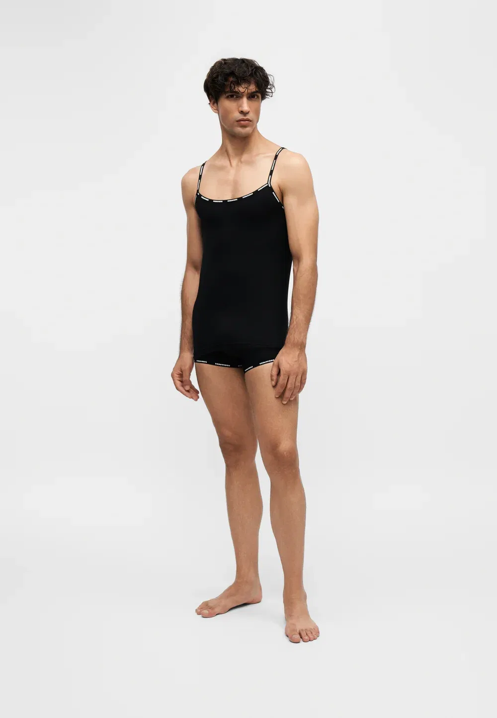 Майка - нижняя рубашка Dsquared2, Black — фото 2
