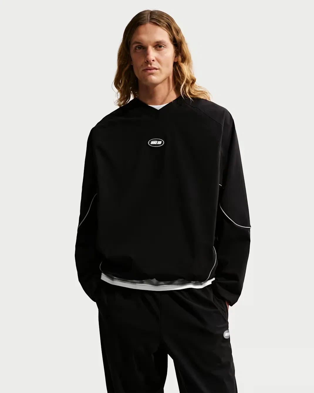 Тканый скейтбордный топ Nike SB, Black