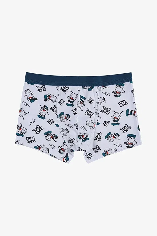 Детский комплект боксеров для мальчиков с принтом Super Cool Patterned Athlete Boxer Set Koza Iç Giyim, 3400-29 — фото 4