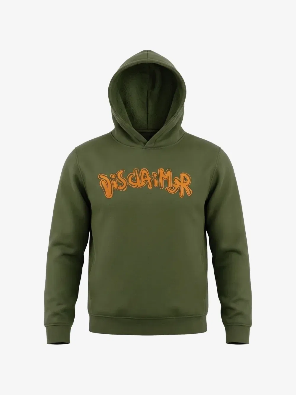Худи с логотипом DISCLAIMER, зеленый