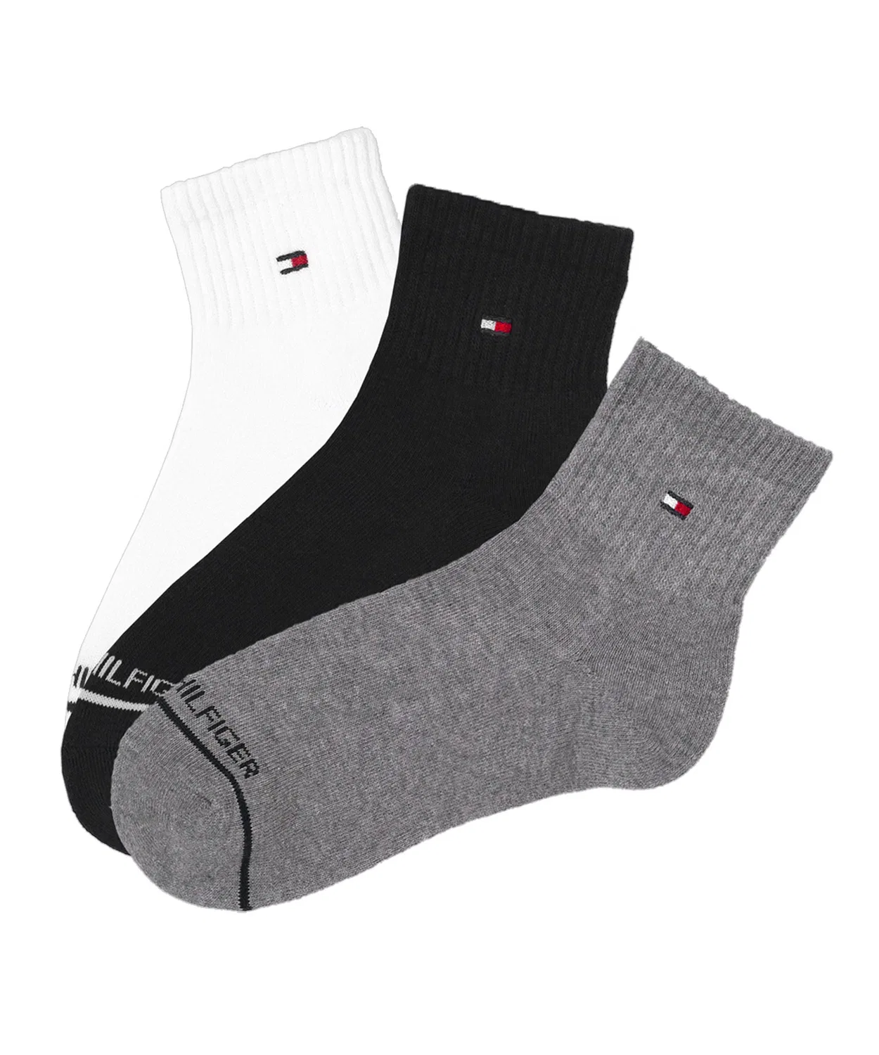 Мужские носки с логотипом, 3 пары, 23-27 см TOMMY HILFIGER, Other 7