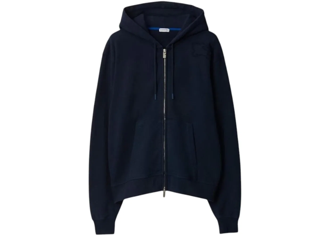 Мужская худи на молнии с вышивкой Burberry, Navy