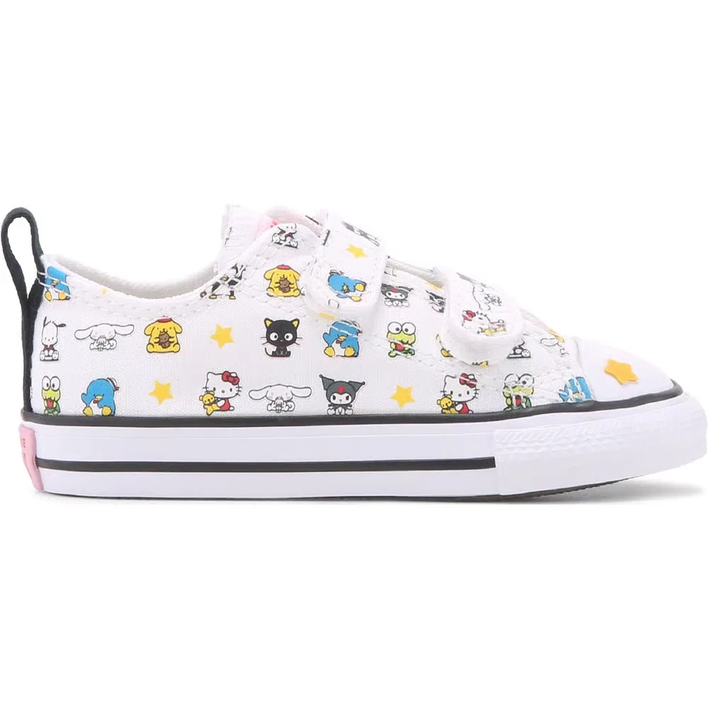 Детские низкие кроссовки Chuck Taylor All Star 2V для малышей Converse, White/Hello Kitty — фото 2