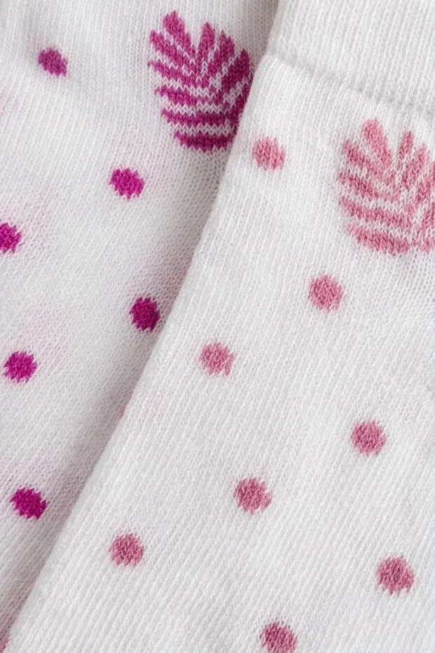 Детские носки-пинетки для девочек хлопковые комплект 2 шт Cocole Socks, Multicolor — фото 3