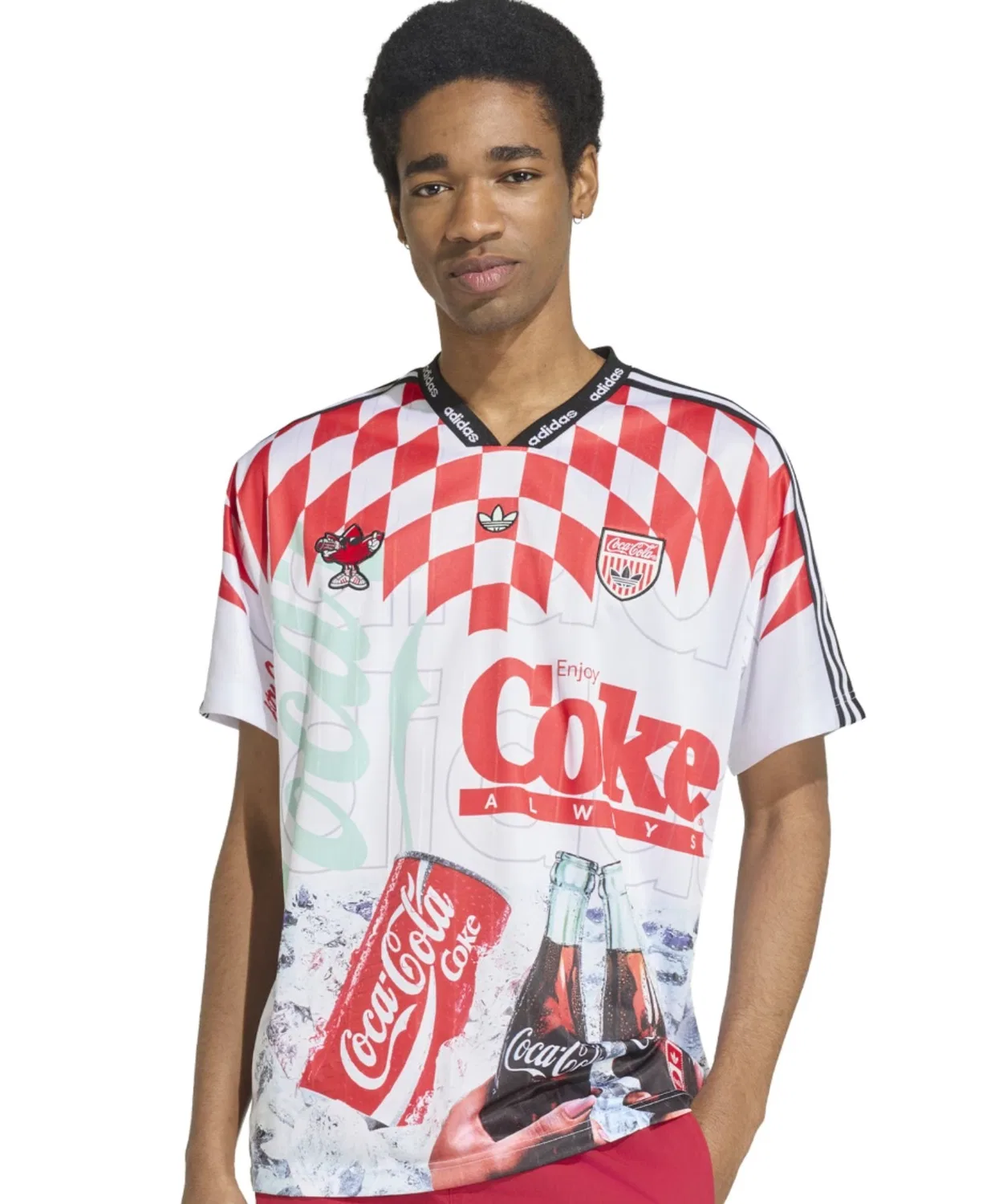 Мужская джерси-куртка с принтом Coca-Cola Classic Sport Mash-Up Adidas, Multi — фото 2