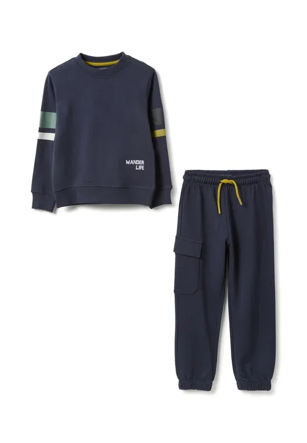Спортивный костюм из хлопка Set regular fit Ovs Blue Marl, синий