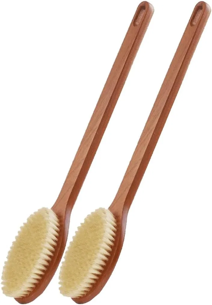 Щетка для тела с длинной ручкой, Ebony Bath Brush, Brown Generic
