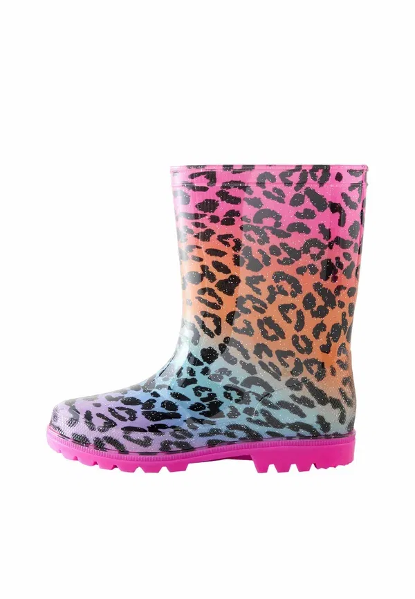 Резиновые сапоги Rain Wellies Next, Rainbow Leopard Print