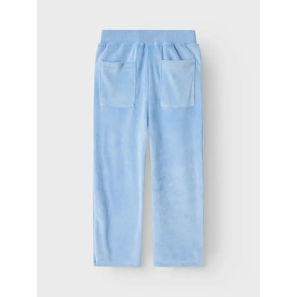Детские брюки для девочек из велюра Najala Reg Vel Name it, Blue — фото 2
