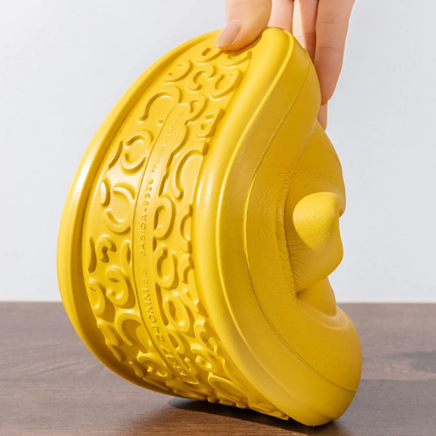 Детские резиновые сапоги для девочек с принтом ZDZZHYO, Yellow — фото 2