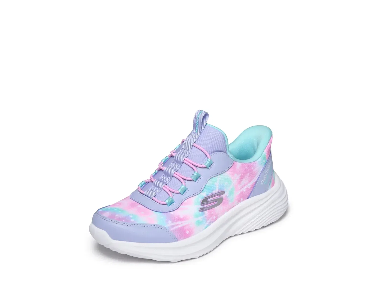 Кроссовки Slip-On с принтом Rainbow Rush, Skechers, мультиколор — фото 2