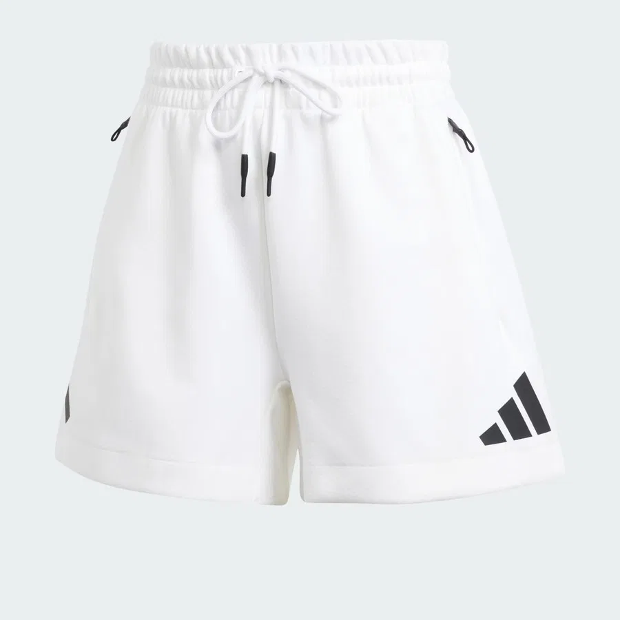 Шорты спортивные с утяжкой Z.N.E. adidas, Белый — фото 4
