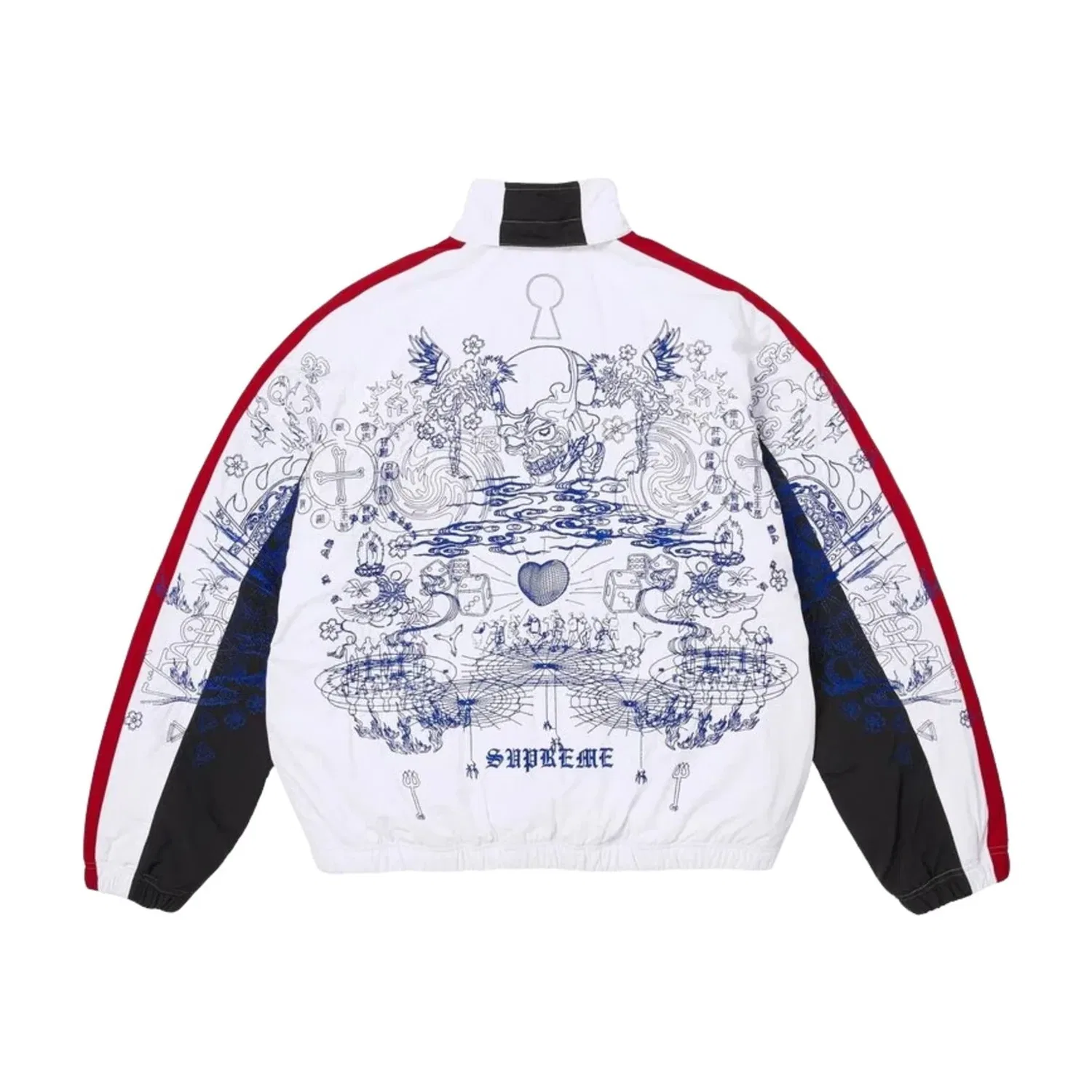 Мужская куртка FW26 AOI Fleece Lined Track Jacket 'White' Supreme, белый — фото 2