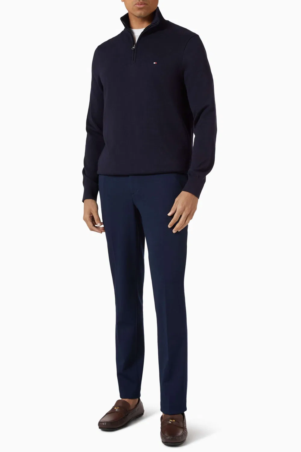 Свитер на молнии с вышивкой флага Tommy Hilfiger — фото 2