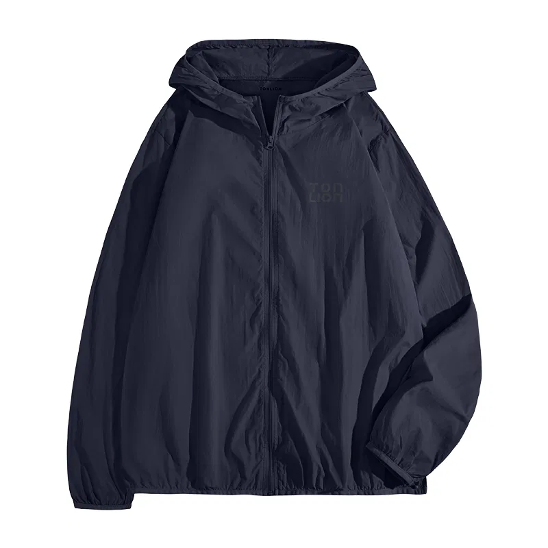 Детский костюм для защиты от солнца с капюшоном Tonlion, Keywords: Mountain-Style Outdoor Sun Protection Clothing, Navy Blue