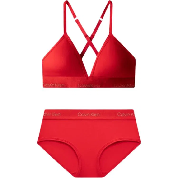 Женский комплект нижнего белья в подарочной коробке Calvin Klein, Xat-Carmine