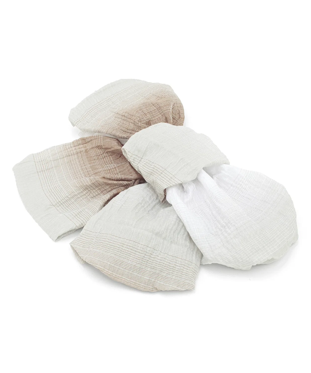 Детский пояс оби для кимоно с переливчатым узором SOUBIEN, Grayish Beige — фото 4