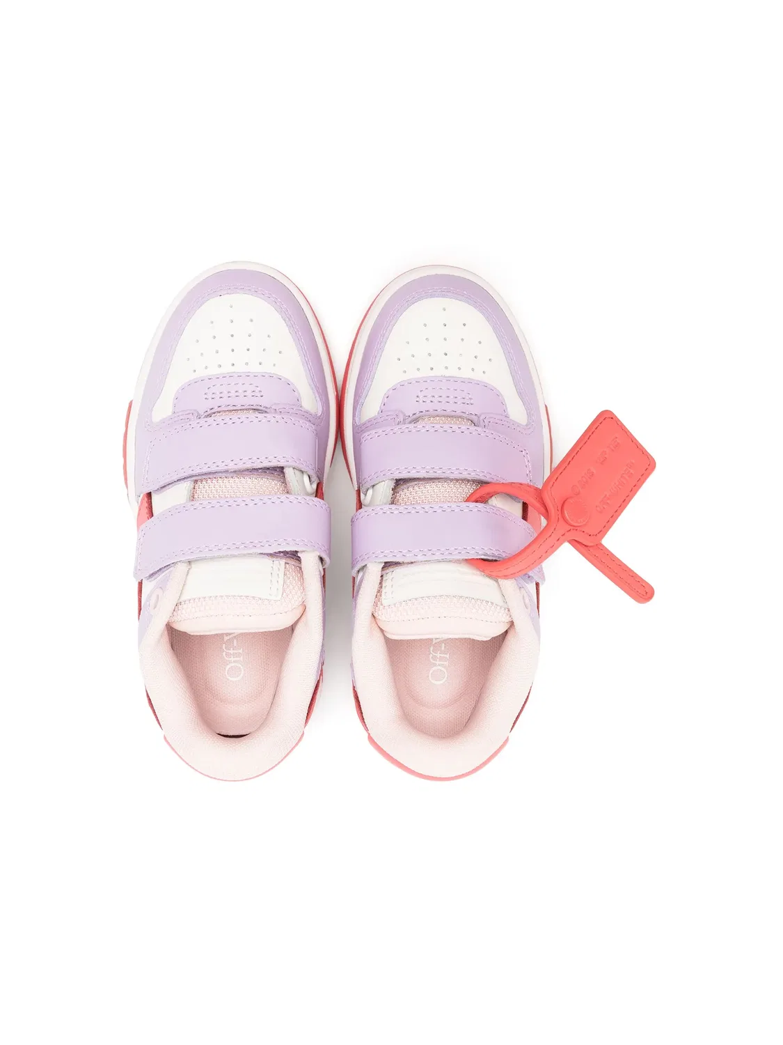 Кожаные кроссовки Out Of Office OFF-WHITE, белый — фото 3