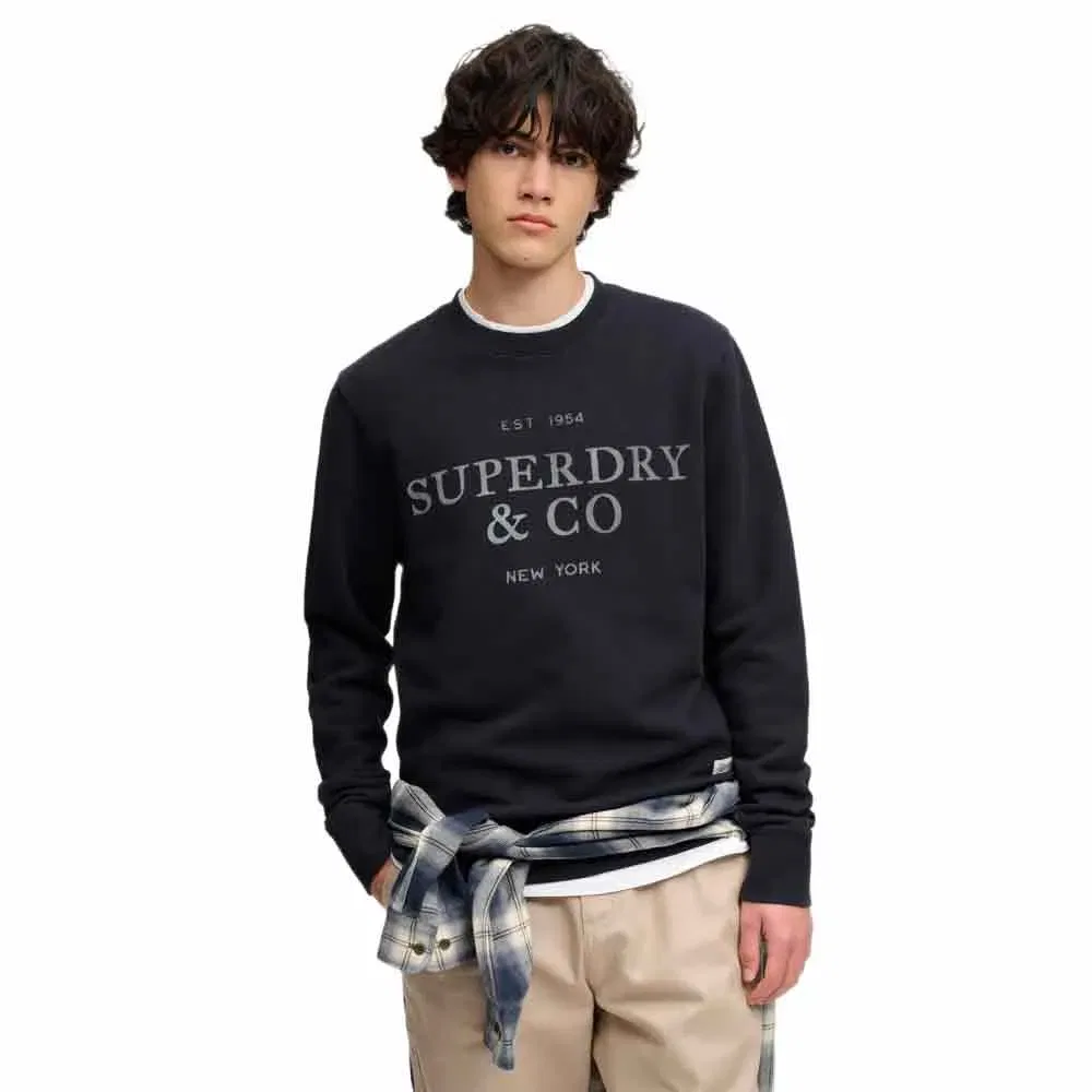 Мужской свитшот свободного кроя Superdry 1954 Company Relaxed, Blue