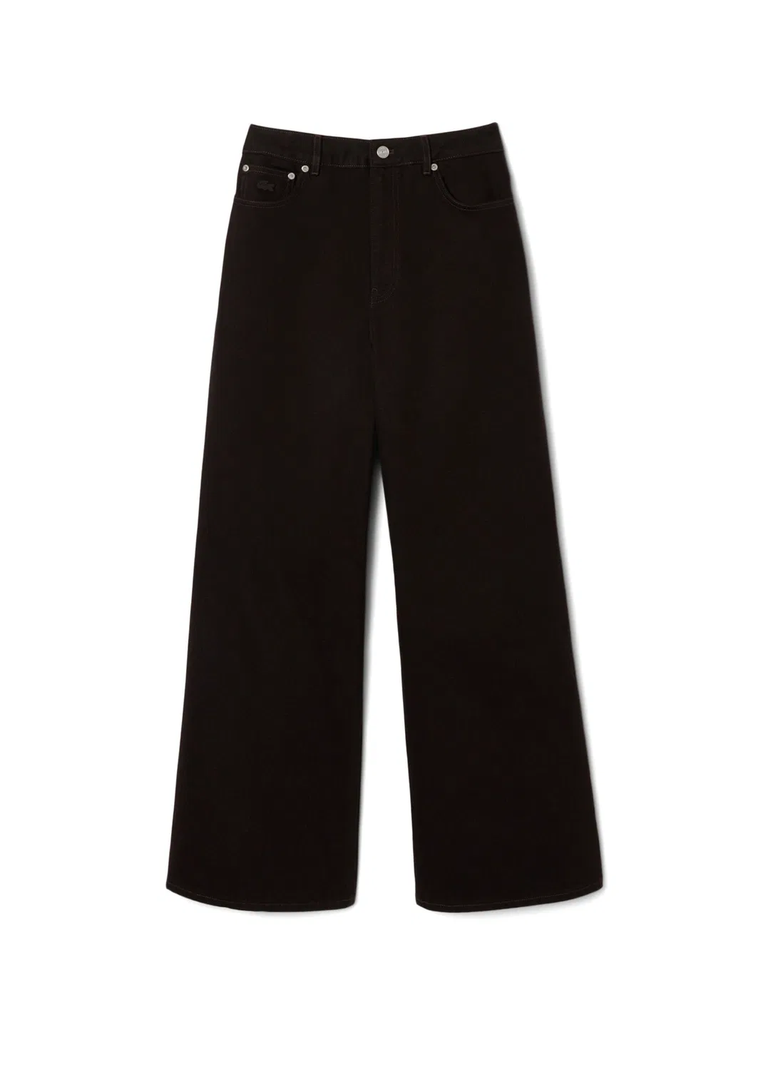 Джинсы Lacoste Wide Leg, коричневые