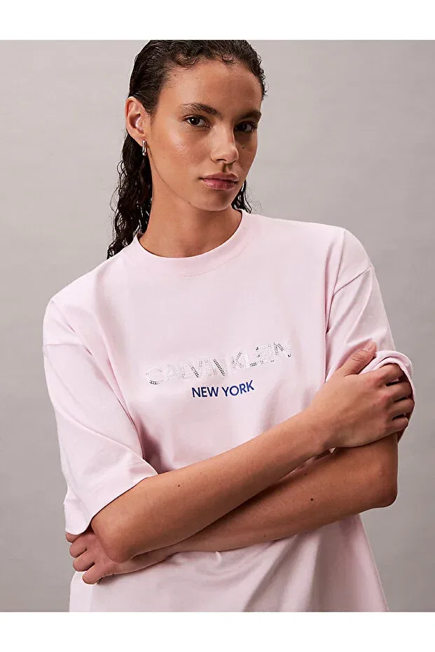 Женская футболка свободного кроя Calvin Klein, Pink