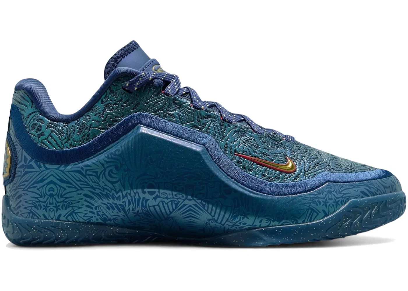 Детские кроссовки для мальчиков Nike LeBron 23, Midnight Navy/Metallic Gold/University Red