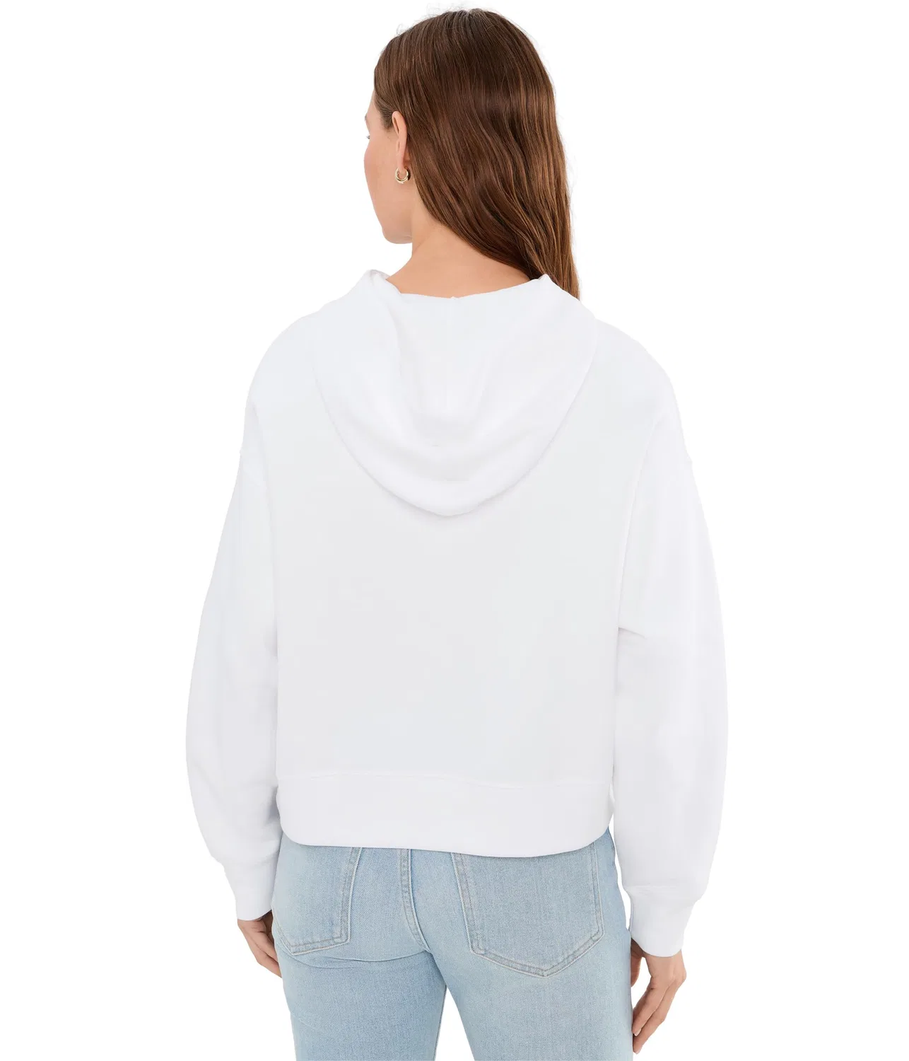 Толстовка с капюшоном свободного кроя и регулируемой посадкой Lacoste, White — фото 4