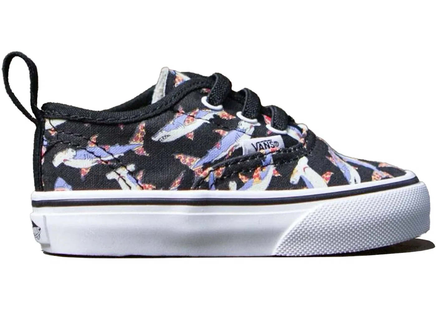 Детские кеды Lifestyle с принтом Vans Authentic V Pizza Sharks Vans, Black