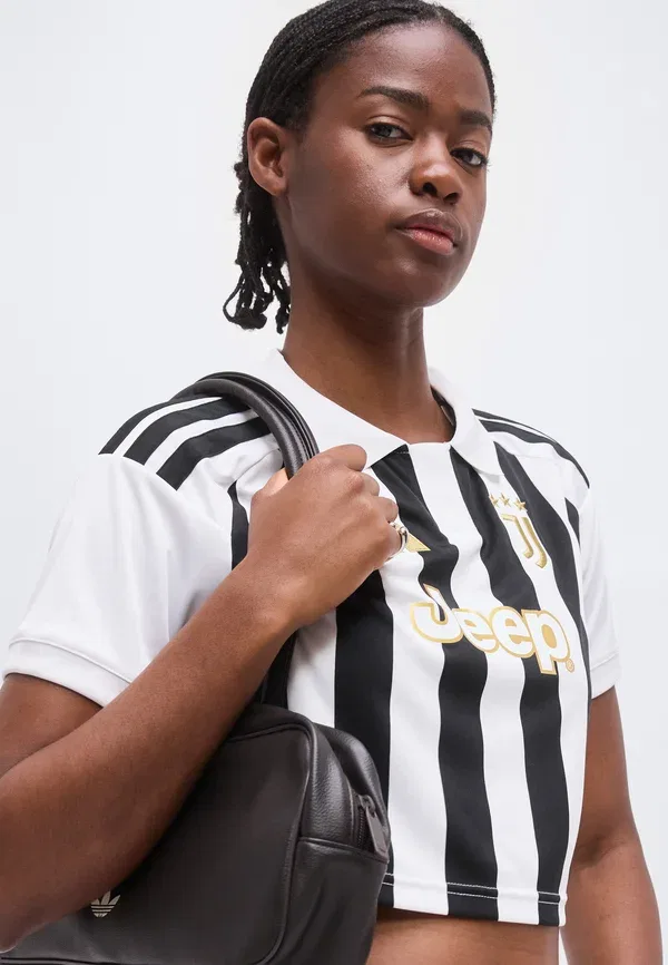 Футболка Juventus 26/27 домашняя укороченная Adidas Performance, белый/черный — фото 4