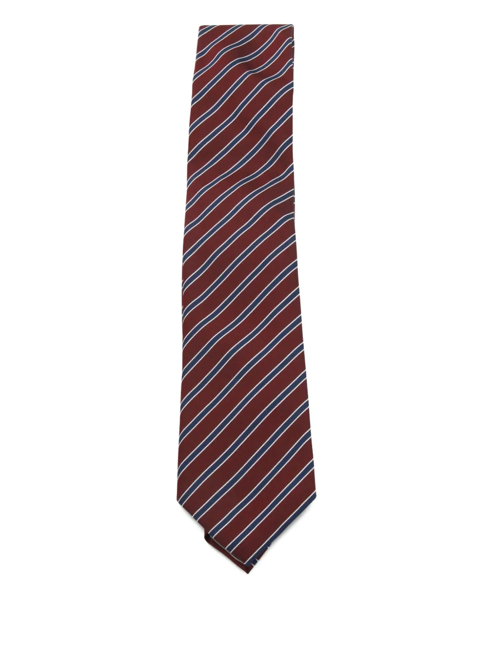 

Полосатый галстук Zegna, красный
