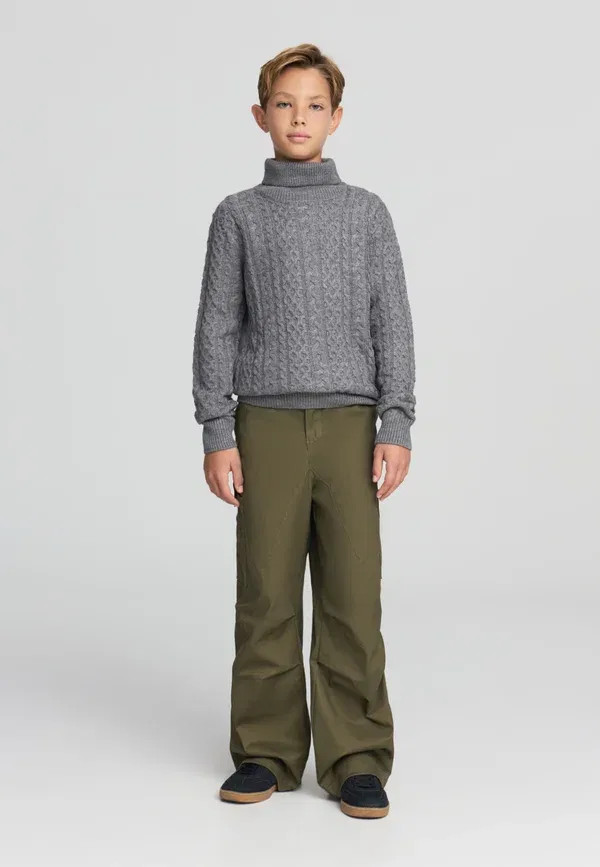Брюки карго с эластичным поясом Con coulisse Terranova, Verde Militare, зеленый