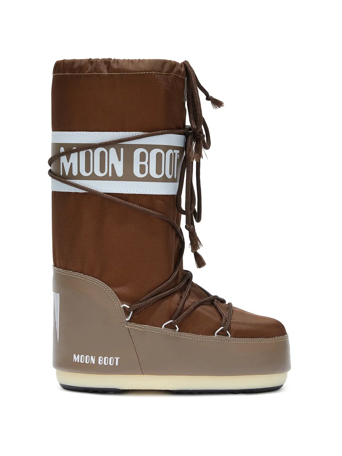 Зимние сапоги Icon с логотипом Moon Boot Kids, коричневый