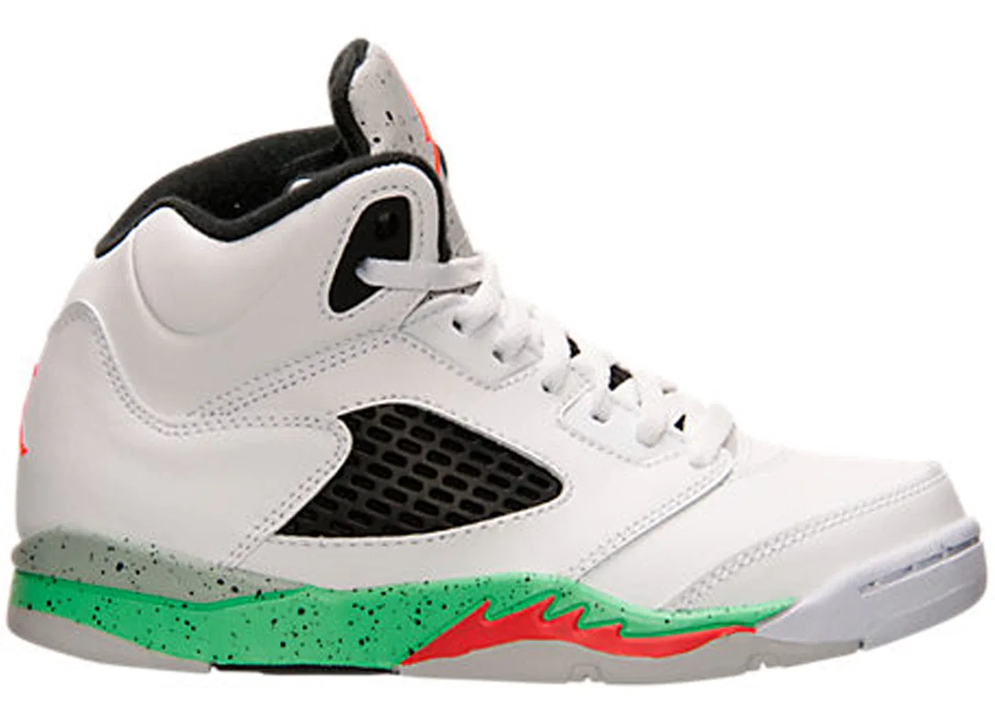 Детские кроссовки Lifestyle Jordan 5 Retro Jordan, White/Infrared 23-Light Poison Green-Black