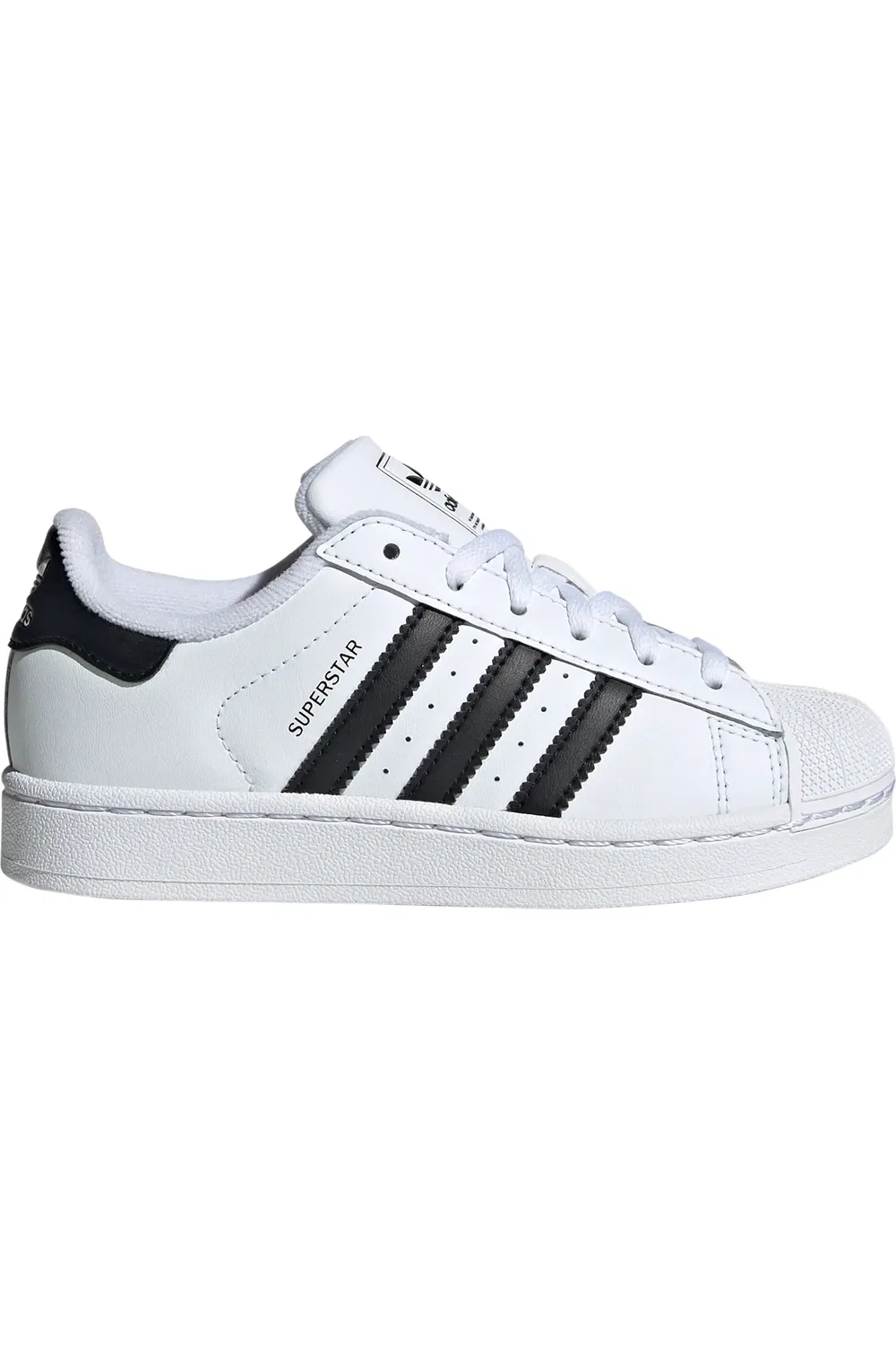 Кроссовки детские с защитным носком Superstar II adidas, белый/черный/белый — фото 3