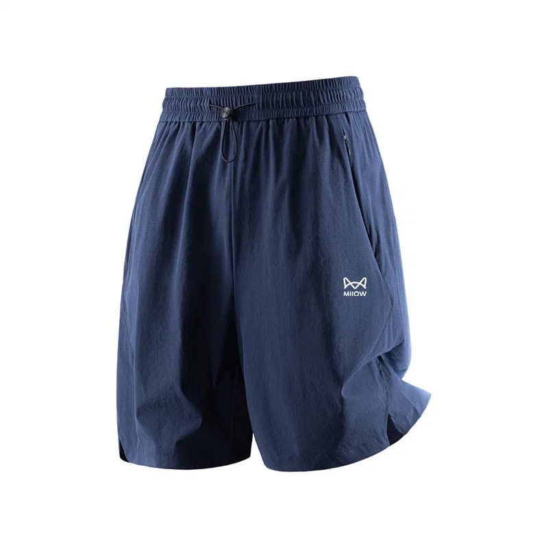 Детские шорты уличного стиля с принтом, Navy Blue, MIIOW