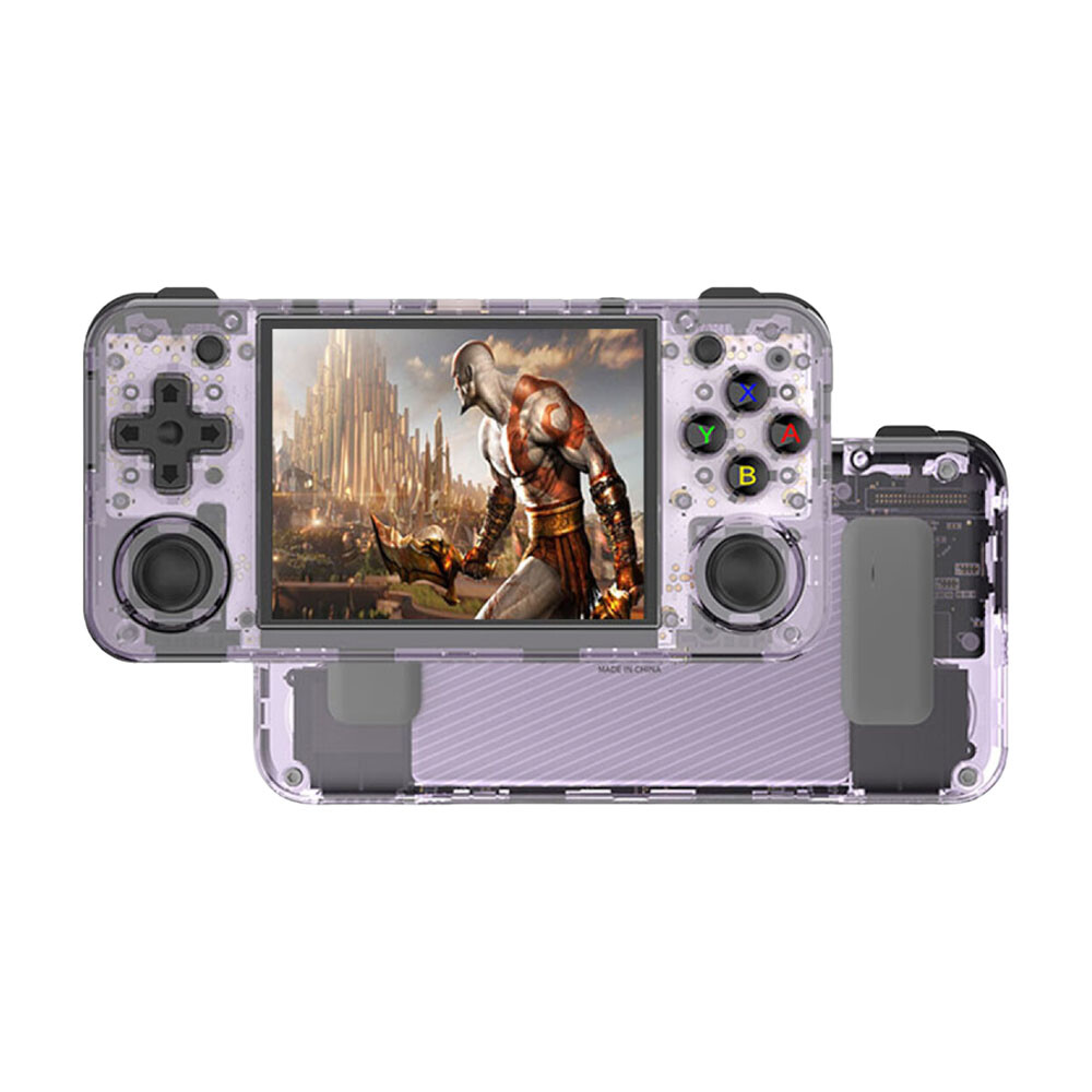 

Портативная игровая консоль Anbernic RG35XX H, 1 ГБ/64 ГБ, H700 ARM Cortex-A53, прозрачный фиолетовый