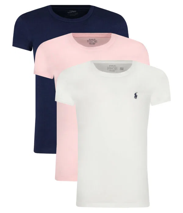 Детский комплект футболок для мальчиков O-Neck T-Shirt 3-Pack Polo Ralph Lauren, белый