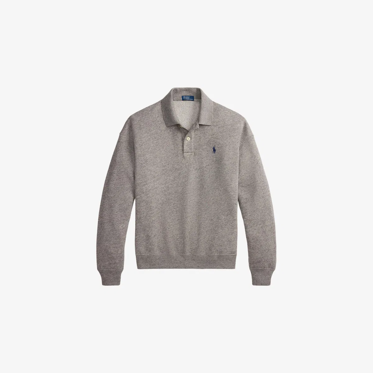 Хлопковая толстовка-поло с вышитым логотипом Polo Ralph Lauren