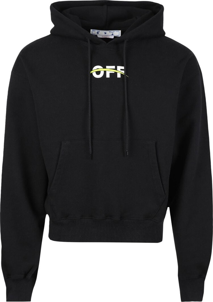 

Худи Off-White Industrial Over Hoodie 'Black/White', черный