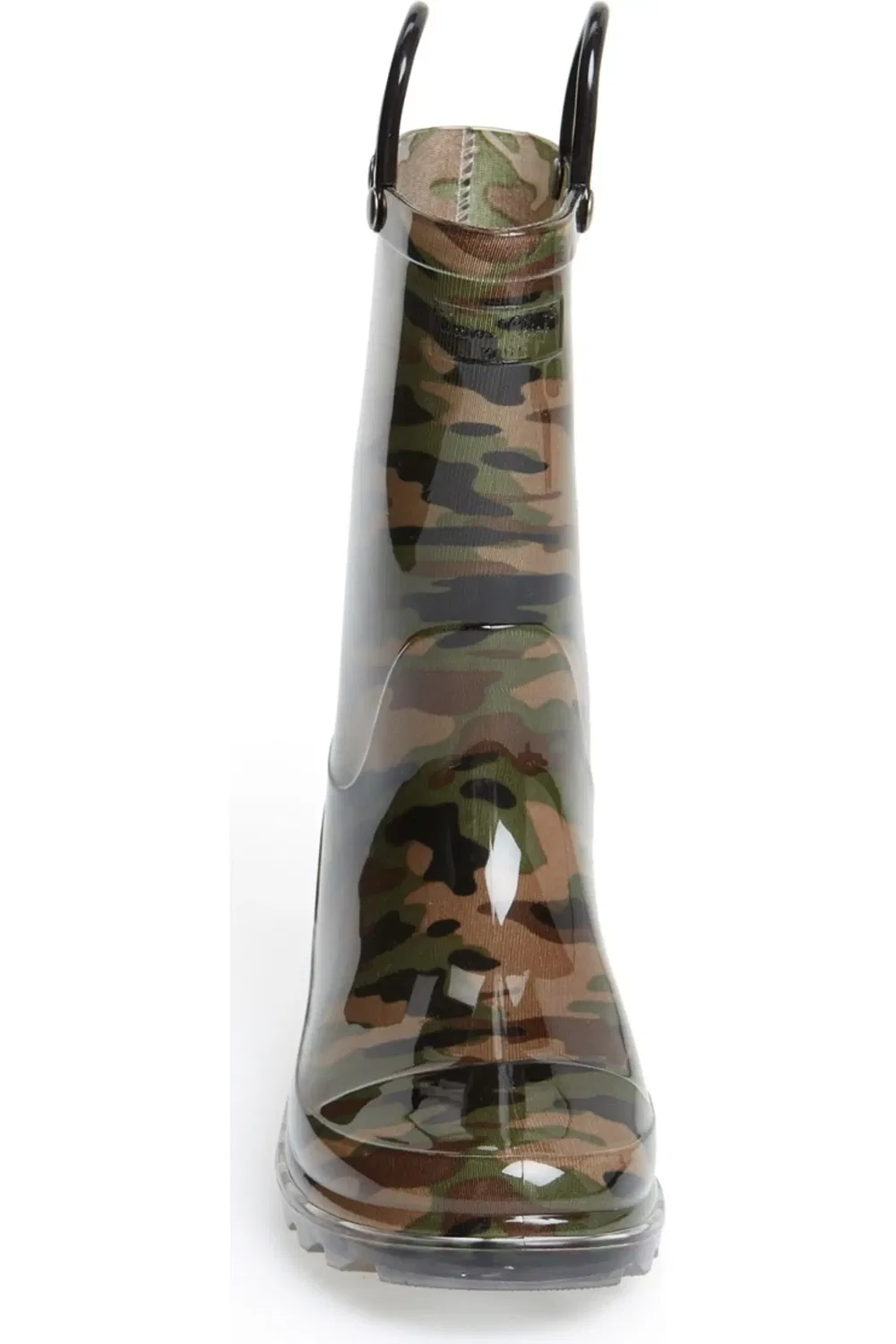 Детские резиновые сапоги с камуфляжным принтом Camo Light-Up Western Chief, зеленый — фото 4