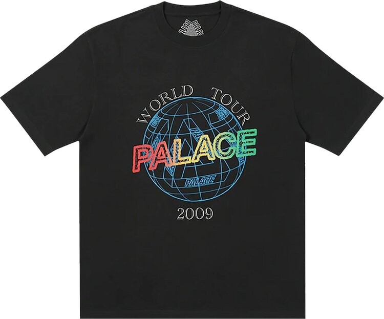 

Футболка Palace World Tour T-Shirt 'Black', черный