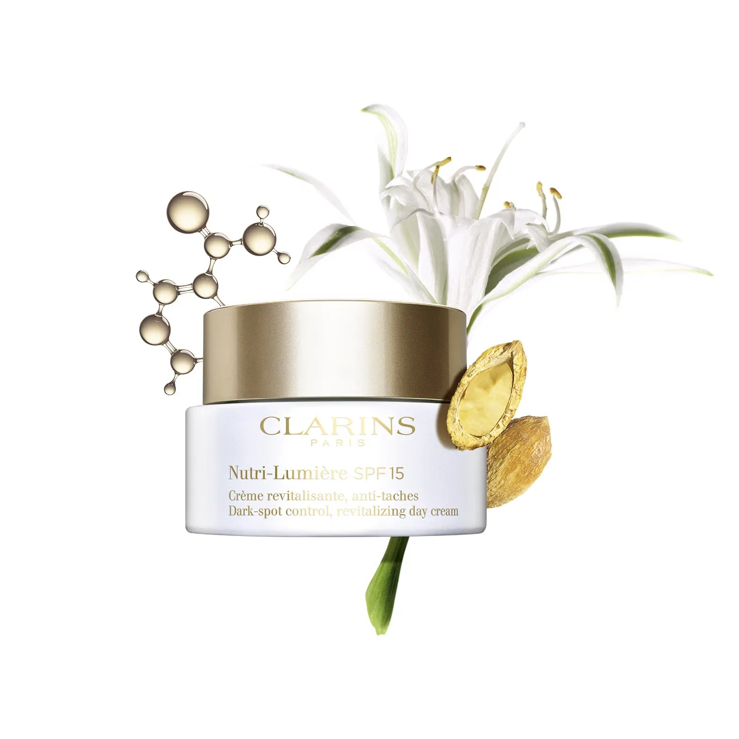 Дневной крем для лица Nutri-Lumière SPF 15, 50 мл, уход с анти-эйдж эффектом, CLARINS — фото 2