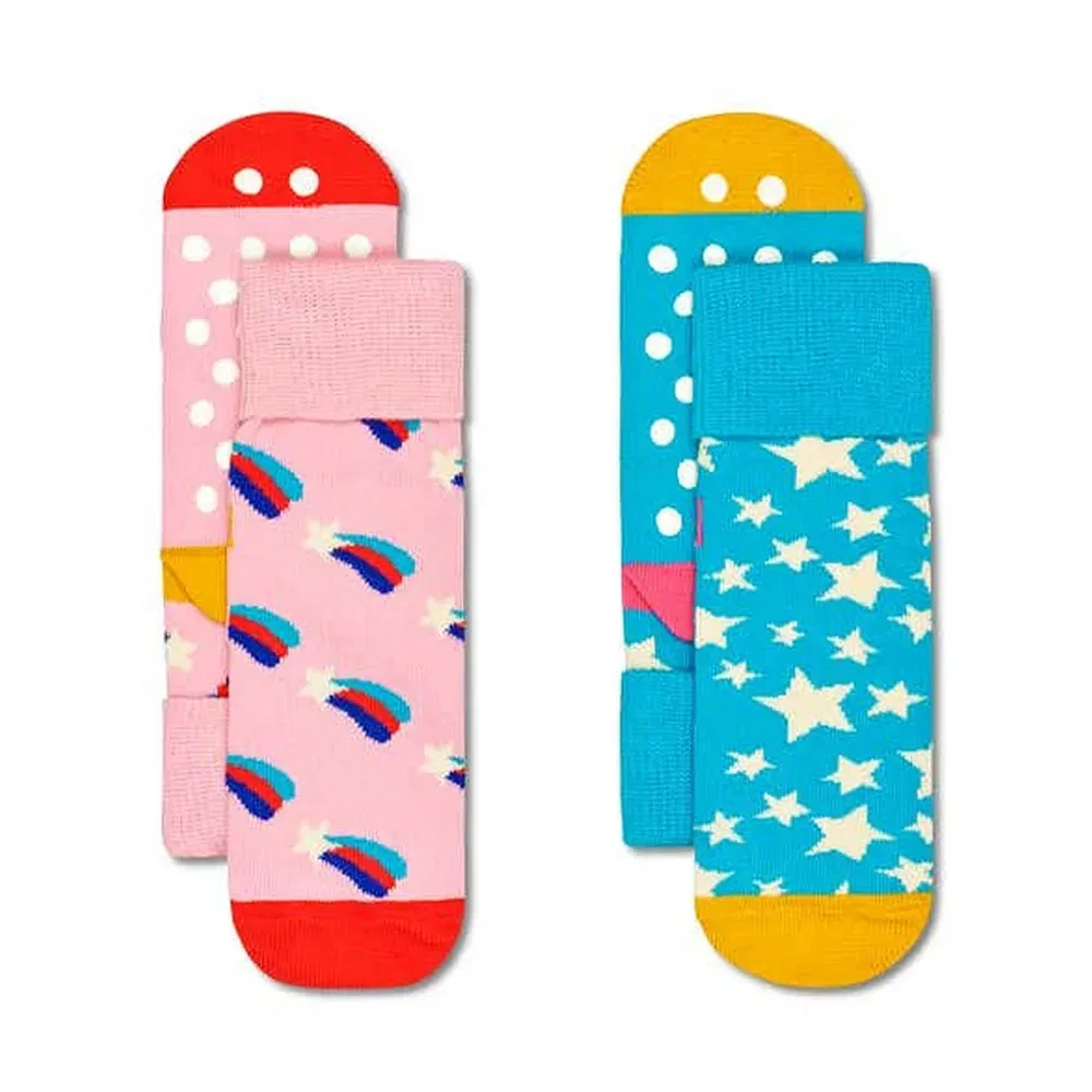Носки антискользящие Shooting Star 2 пары Happy Socks, синий