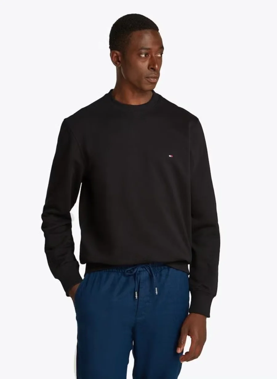 Свитшот Tommy Hilfiger Essential Pullover, черный